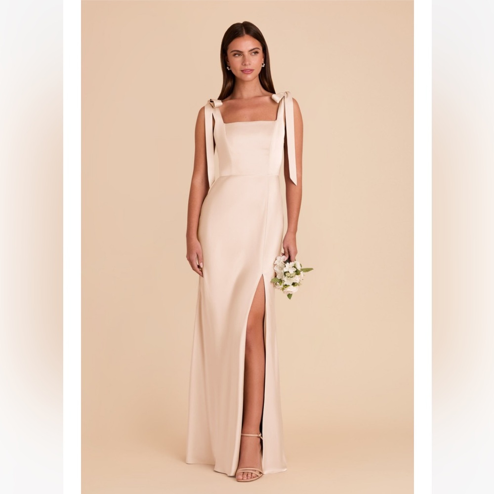 Birdy Grey Alex Dress Matte Satin Champagne
